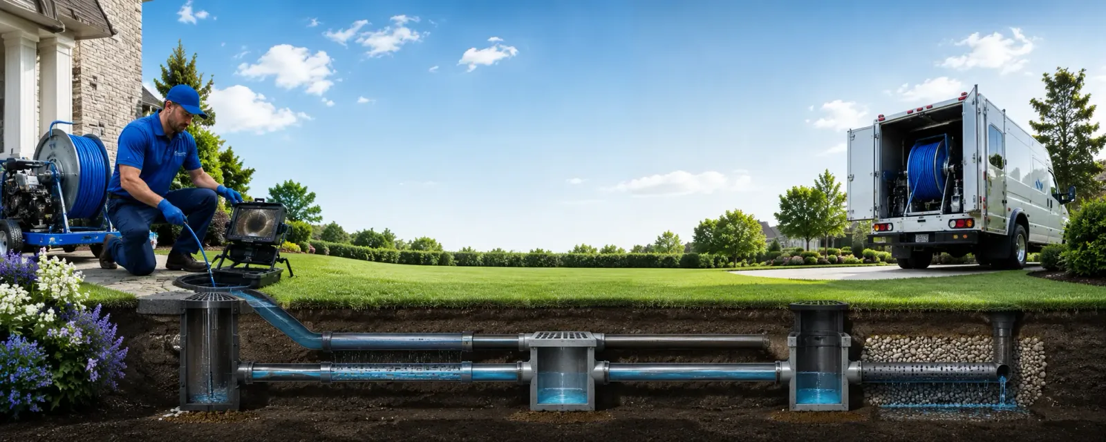 Outdoor drain cleaning information for Bluff, UT